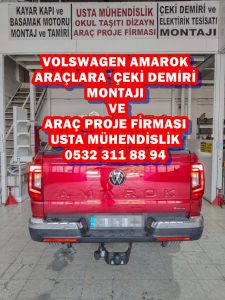 VOLSWAGEN AMAROK KAMYONET Çeki demiri takma montajı çeki demiri fiyatı usta mühendislik Ankara 05323118894