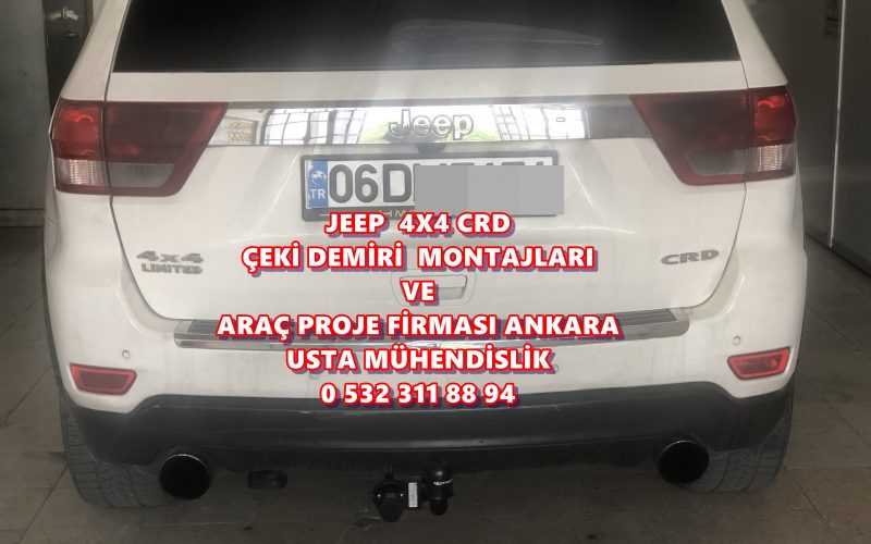 JEEP Çeki demiri montajı ve araç projesi Ankara USTA MÜHENDİSLİK 05323118894