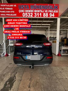 JEEP Çeki demiri montajı ve araç projesi Ankara USTA MÜHENDİSLİK 05323118894