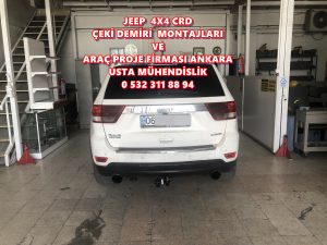 JEEP Çeki demiri montajı ve araç projesi Ankara USTA MÜHENDİSLİK 05323118894