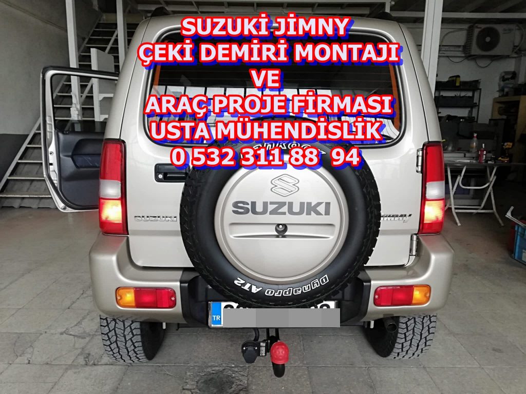 suzuki jimny araclara çeki demiri takma montajı ve araç proje firması ankara usta mühendislik ankara 05323228894
