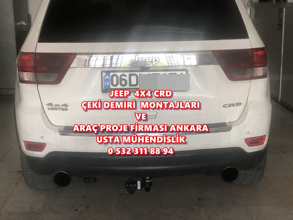 JEEP Çeki demiri montajı ve araç projesi Ankara USTA MÜHENDİSLİK 05323118894