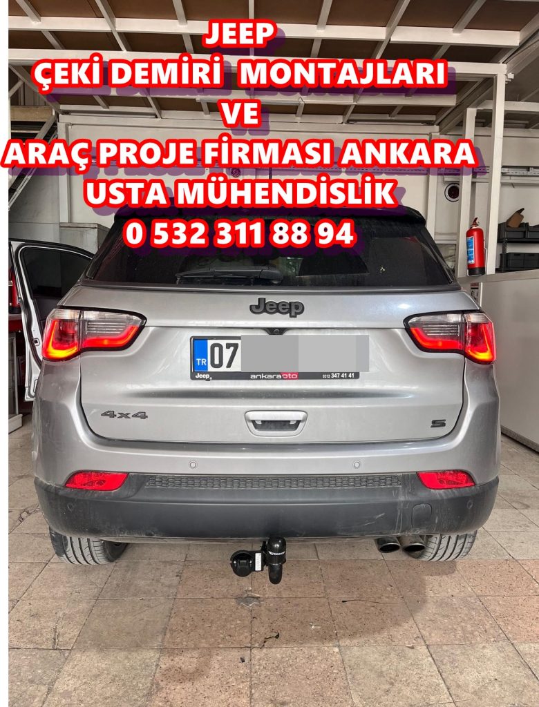 JEEP Çeki demiri montajı ve araç projesi Ankara USTA MÜHENDİSLİK 05323118894